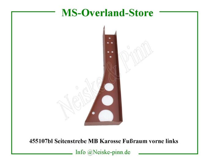  Seitenstrebe MB Karosse Fußraum vorne links  Willys-CJ2A Pied d auvent caisse gauche   Willys Overland Pillar cowl left Neiske & Pinn  WOA2815 WO-A2815 Willys Overland  Willys-CJ2A  WO-A-2815 Willys-CJ2A  Neiske & Pinn  