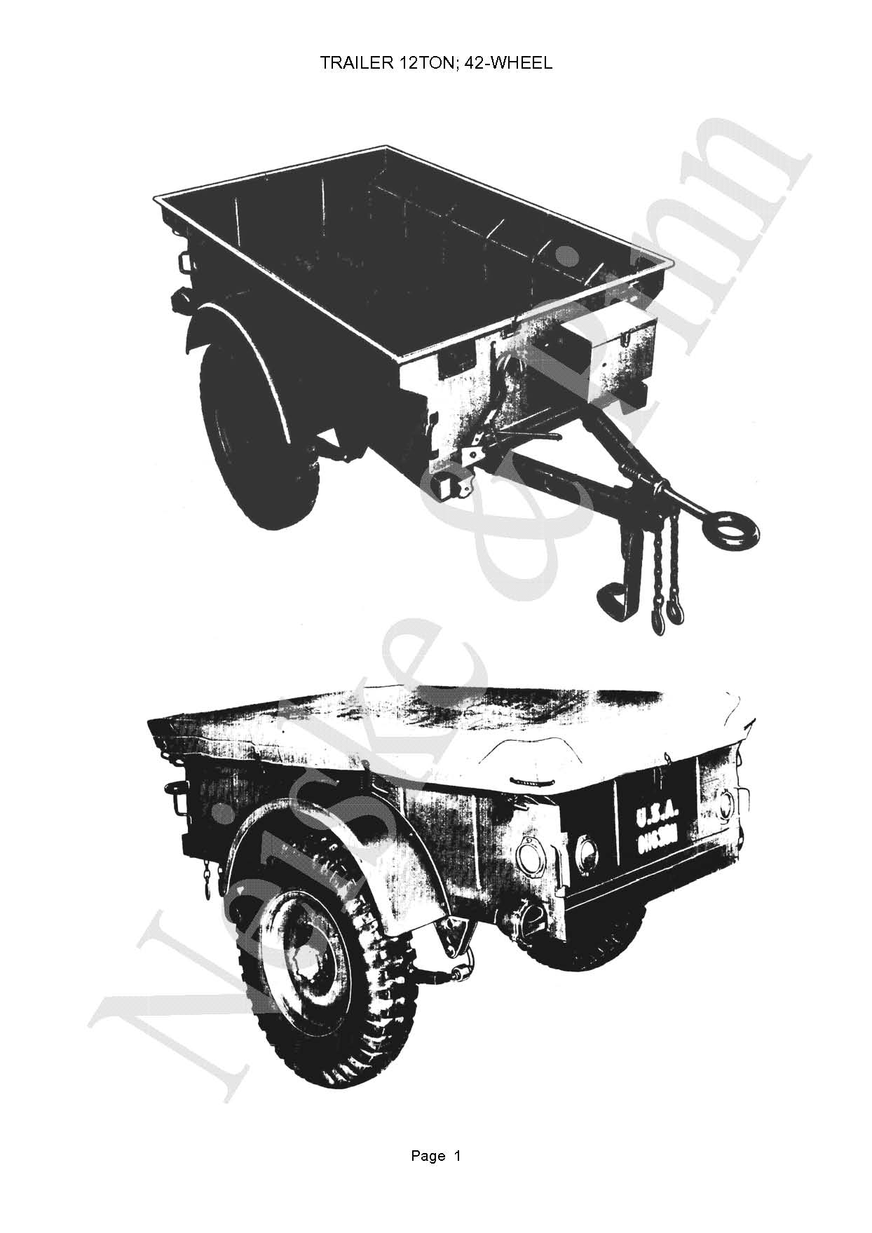 Willys Bantam Trailer Jeep GPW